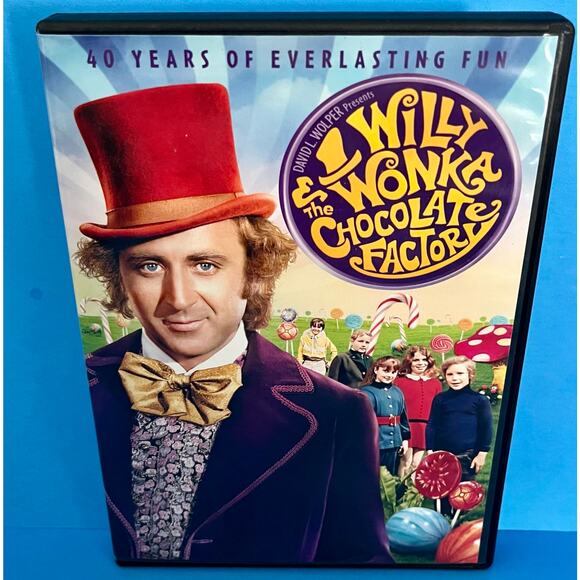Willy Wonka & The Chocolate Factory (DVD, 2011, 40th Anniv Edition) Gene Wilder - Picture 1 of 6